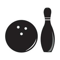 bowling icône logo vecteur conception modèle