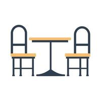 icône de table de restaurant vecteur