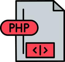 icône de vecteur php