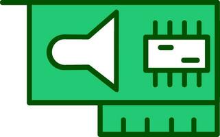 icône de vecteur de carte son