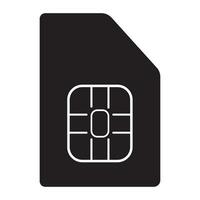 sim carte icône logo vecteur conception modèle