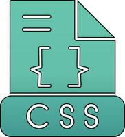 icône de vecteur css