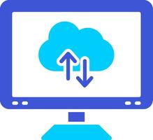 icône de vecteur de cloud computing