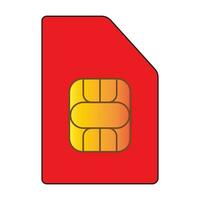 sim carte icône logo vecteur conception modèle