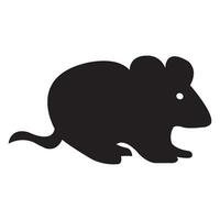 rat icône logo vecteur conception modèle