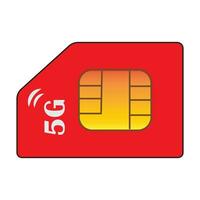 sim carte icône logo vecteur conception modèle