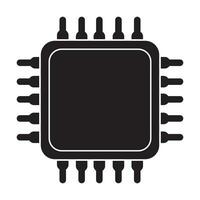 processeur icône logo vecteur conception modèle