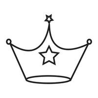 couronne icône logo modèle de conception de vecteur