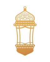lanterne dorée de célébration du ramadan kareen