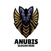 anubis mascotte logo conception illustration vecteur