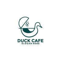 canard café vecteur , Créatif restaurant logo conception modèle