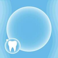 dentiste profession la toile bannière ou atterrissage page avec les dents icône. blanc en bonne santé dent. dentaire bannière ou Contexte. vecteur illustration
