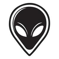 ai généré extraterrestre iconique logo vecteur illustration.