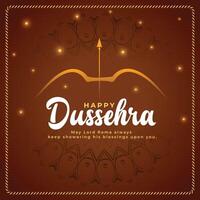 brillant content dussehra vœux carte Contexte vecteur