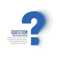 question marque fabriqué avec particules conception Contexte vecteur