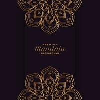 d'or mandala décoratif Contexte conception vecteur