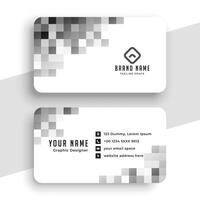 Créatif pixel style affaires carte conception vecteur