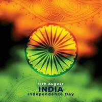 Inde indépendance journée décoratif carte conception vecteur
