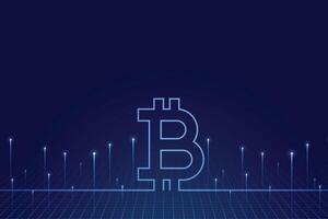 crypto devise bitcoin La technologie Contexte de virtuel argent vecteur