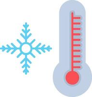 icône plate de flocon de neige vecteur