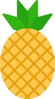 icône plate d'ananas vecteur