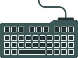 icône plate du clavier vecteur