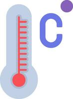 celsius plat icône vecteur