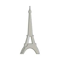 Eiffel la tour tiré dans un continu ligne dans couleur. un ligne dessin, minimalisme. vecteur illustration.