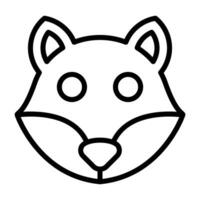 icône de vecteur de renard