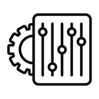 icône de vecteur de paramètres