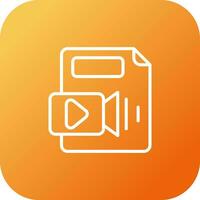 vidéo fichier vecteur icône