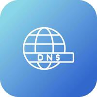 DNS serveur vecteur icône