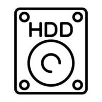 hdd vecteur icône