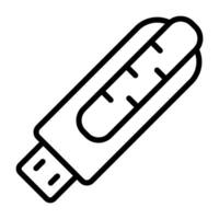 icône de vecteur de clé USB