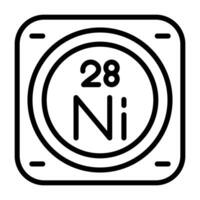 nickel vecteur icône