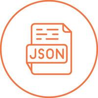 json vecteur icône