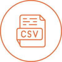 icône de vecteur csv