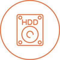 hdd vecteur icône