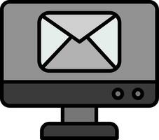 en ligne email vecteur icône