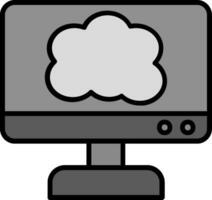 icône de vecteur de cloud computing