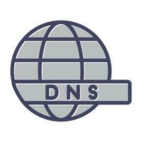 DNS serveur vecteur icône