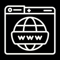 icône de vecteur web mondial