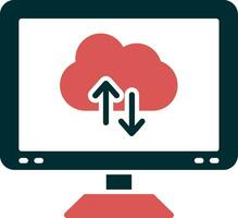 icône de vecteur de cloud computing