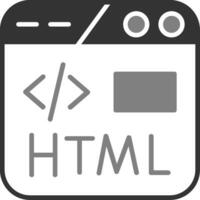 icône de vecteur html