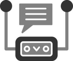 icône de vecteur de chatbot