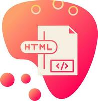 icône de vecteur de fichier html