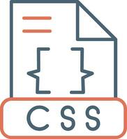 icône de vecteur css