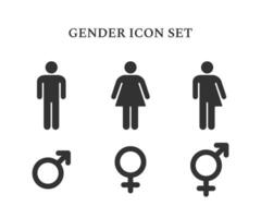 le sexe icône ensemble. le sexe symboles ensemble. gens icône ensemble. vecteur illustration