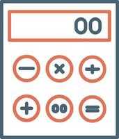 icône de vecteur de calculatrice