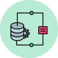 icône de vecteur d'intégration de données